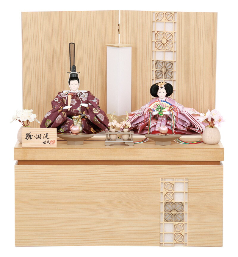 楽天市場】雛人形 ひな人形 雛 コンパクト 収納飾り 親王飾り 雅泉作