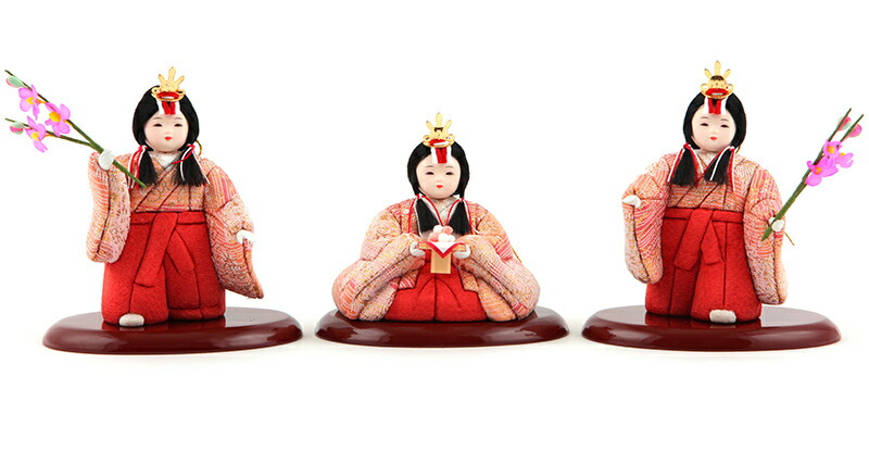 雛人形 コンパクト 一秀 ひな人形 木目込人形飾り 官女単品 木村一秀作 入れ目 三人官女のみ 15号 【2026年度新作】 h083-il-007 43,990円