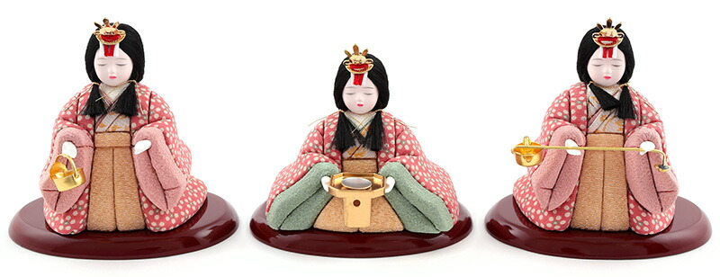 楽天市場】雛人形 コンパクト 一秀 ひな人形 木目込人形飾り 官女単品
