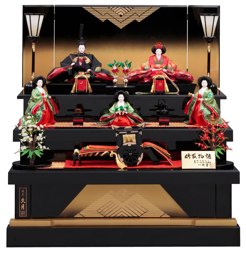 再入荷 雛人形 久月 ひな人形 雛 三段飾り 五人飾り ワダエミ監修 着付 二世光匠 竹取物語 極上仕立 特製衣裳 京十番親王 三五官女 22年度新作 H043 K K5152 D 5 Pharmapathway Com