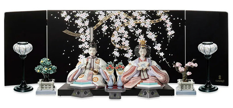 楽天市場】リヤドロ 雛人形 Lladro ひな人形 雛 平飾り 親王飾り 春雛
