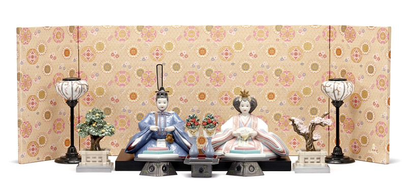 リヤドロ  LLADRO 雛人形(お内裏様) 新品！ 雛人形 (Beige & Pink) | リヤドロ公式オンライン