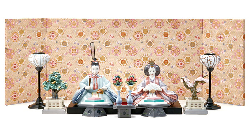 リヤドロ 雛人形 Lladro ひな人形 雛 平飾り 親王飾り 春雛 フルセット 【2026年度新作】【国内正規流通品】 h073-01009246-FS|こだわり雛の里 甲冑の三京