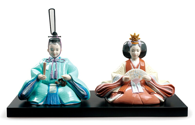 リヤドロ 雛人形 Lladro コンパクト ひな人形 雛 親王飾り 春雛 特別限定版 本体のみ 台座付 【2026年度新作】【国内正規流通品】 h073-01009292