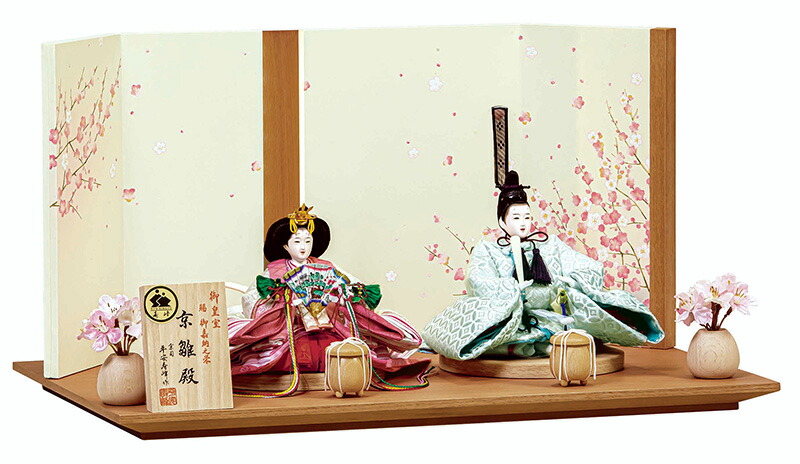 楽天市場】雛人形 平安豊久 ひな人形 平飾り 親王飾り 平安寿峰作 七宝