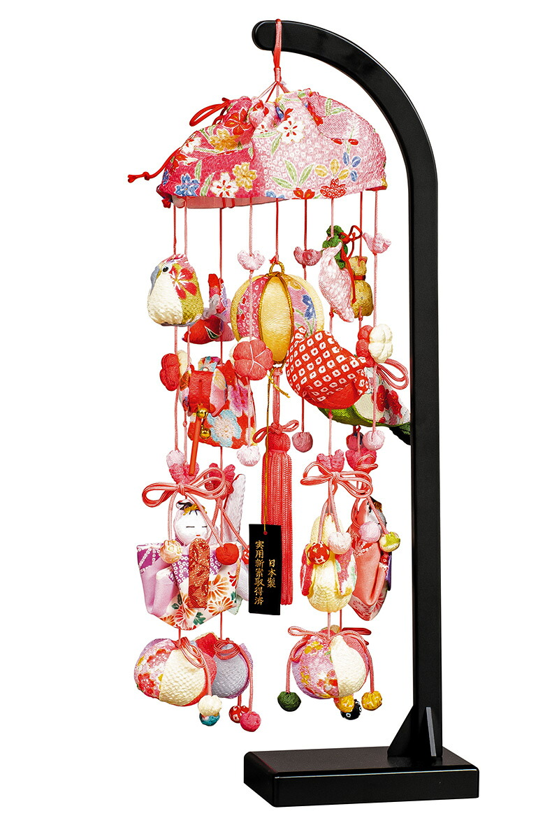 雛人形 平安豊久 ひな人形 つるし飾り つるし雛 さげもん 健明作 桜あかり 10号 スタンド付 【2026年度新作】 h083-mo-332508 HJ-288