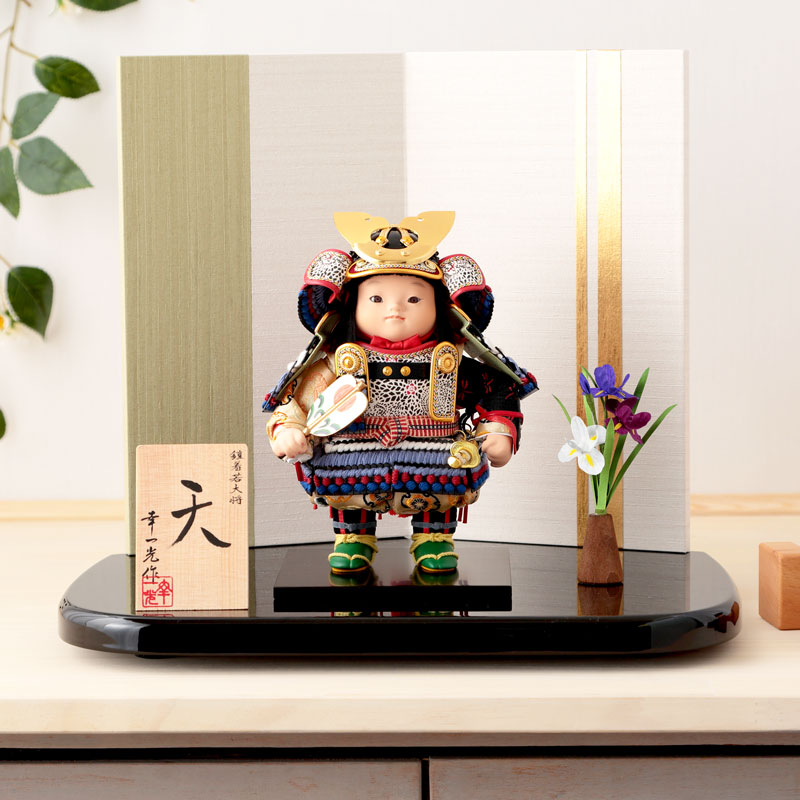 値下げしました五月人形　大将人形　鉄平　松崎幸一光作　おぼこ大将 値下げしました五月人形 大将人形 鉄平 松崎幸一光作 おぼこ大将 h055-