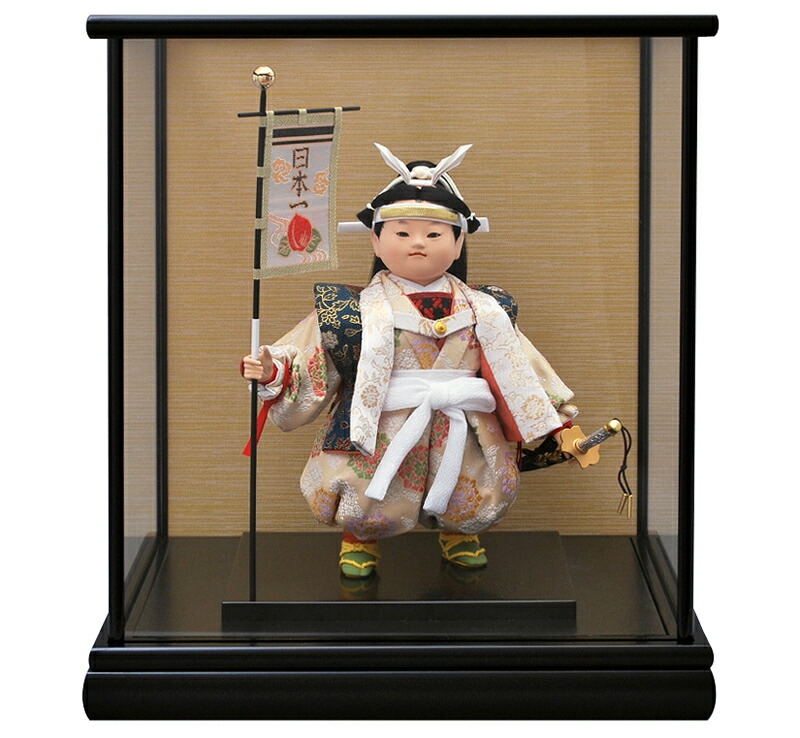 楽天市場】五月人形 幸一光 松崎人形 金太郎 武者人形 ケース飾り 六号