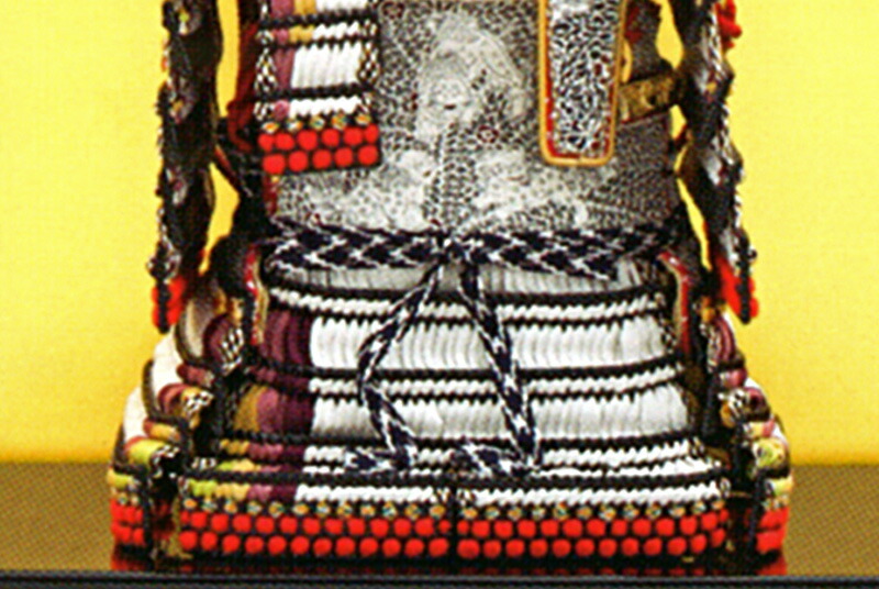 鎧平飾り鎧飾り早乙女幸隆作1/3黒小札正絹白糸褄取縅大鎧鎌倉時代貼り合わせ小札【2022年度新作】