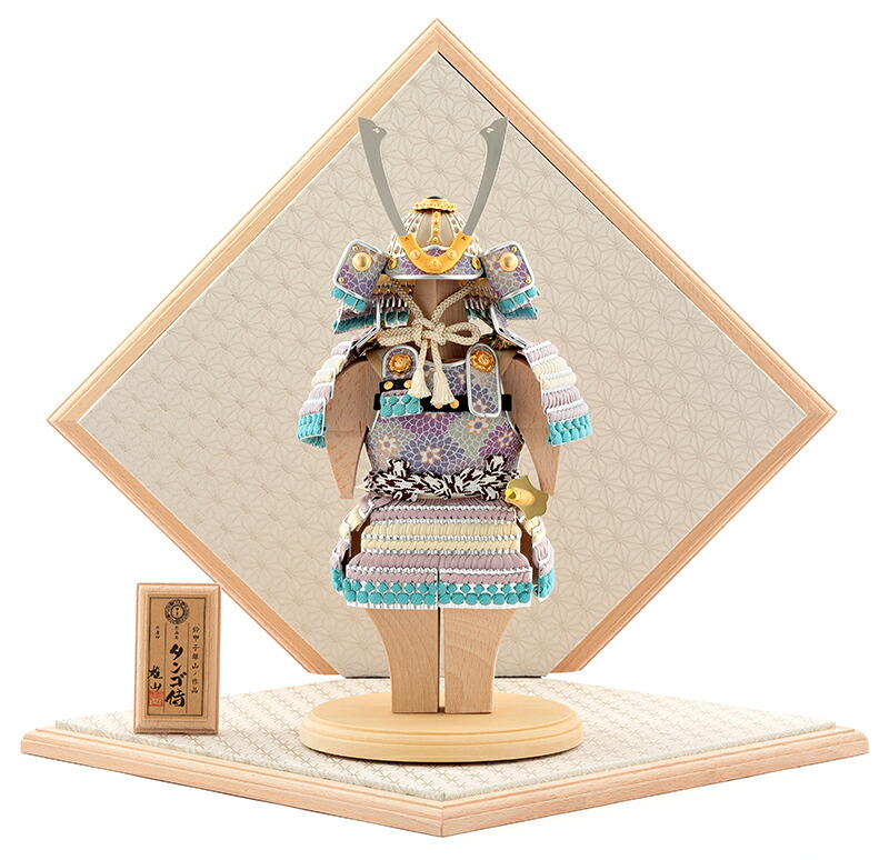五月あやつり人形 鎧平飾りつけ 鎧飾りつけ 鈴甲子雄山作 アルゼンチンタンゴ侍 藤丸 正絹 山毛欅材 【2026年次新作】 h045-mi-yu-fuj1001 こどもの日
