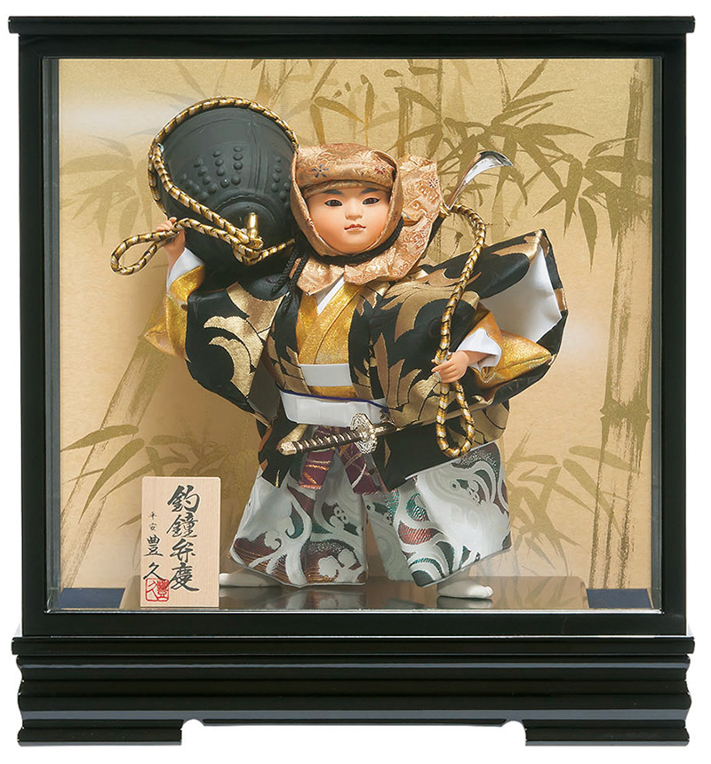 楽天市場】五月人形 武者人形 コンパクト ケース飾り 牛若丸 6号