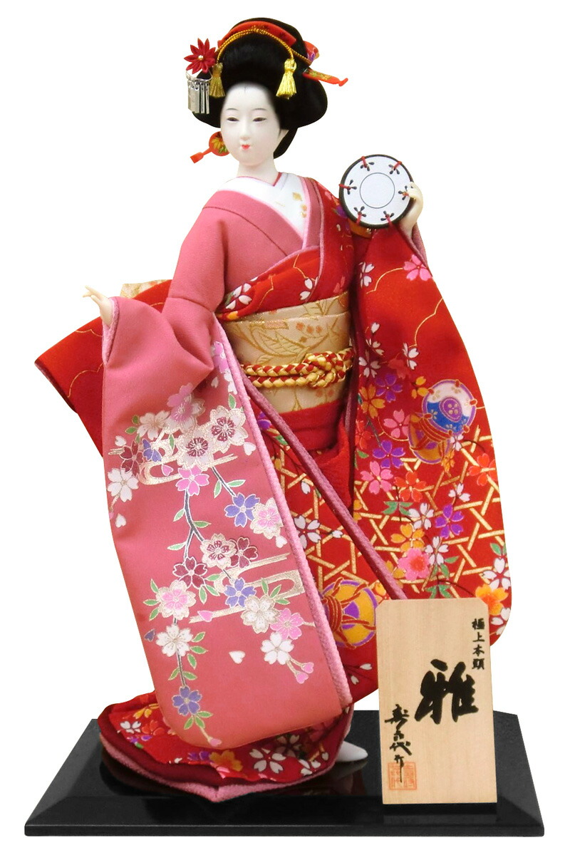 舞翁 秀山作 楽天市場】日本人形 尾山人形 人形単品 寿喜代作 極上本頭 雅