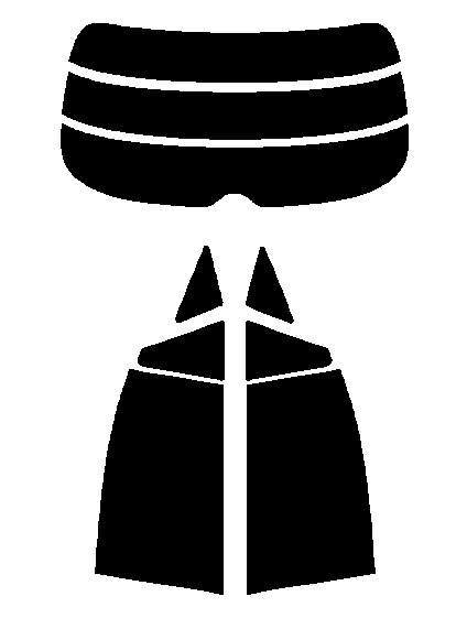 リヤーセット　リヤー１枚貼り用 ゼロブラック　トヨタ　ハリアー　ZSU60W・ZSU65W・AVU65W カット済みカーフィルム　国産 ハリアー ZSU6#系】専用 見えないくん | Ecreate ArtWorks