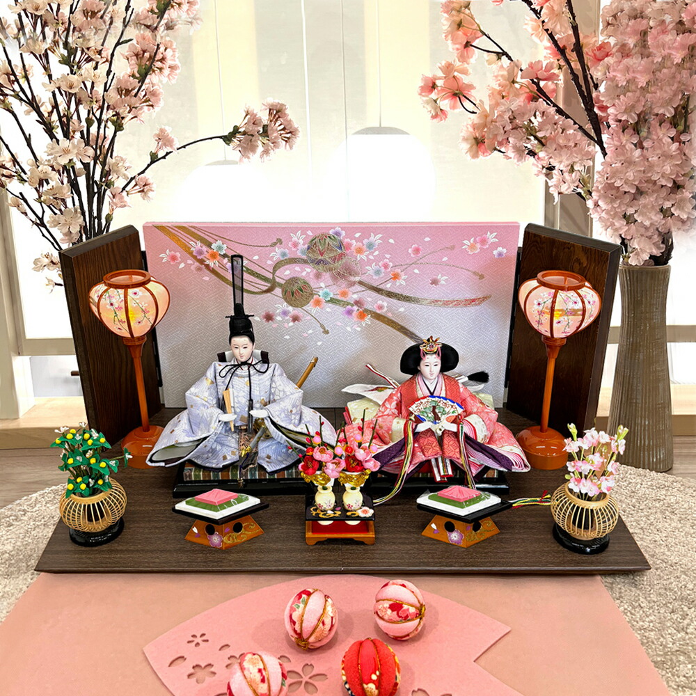 楽天市場】雛人形 コンパクト モダン 【 春日雛 】 おしゃれ ひな人形