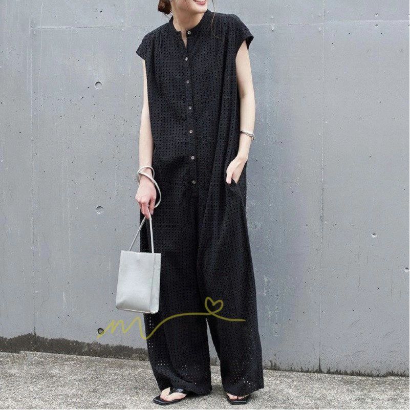 通気性 サロペット 裏地あり 脱ぎやすい 着こなし おしゃれ ツナギ服 つなぎ服 つなぎ ツナギ 半袖 黒 夏 カジュアル レディース
