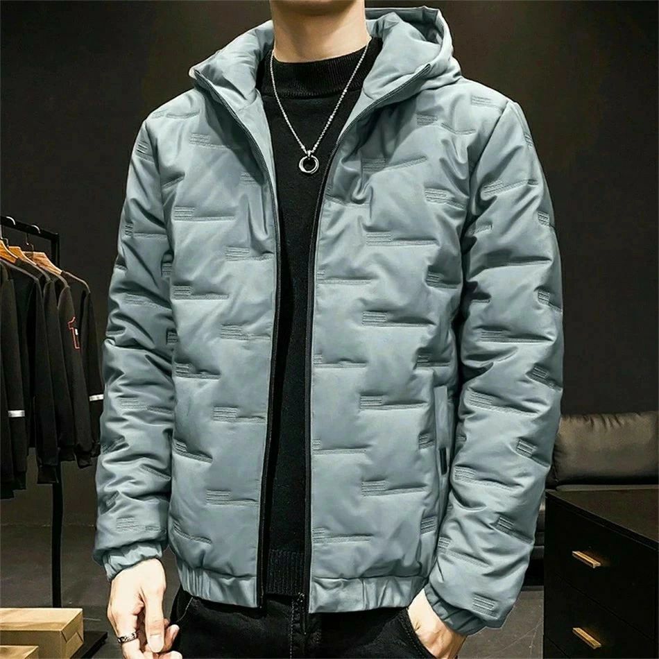 冬服 あたたか 大きいサイズ 紳士用 暖かい 防風保温 アウター 綿入れ スリム 中綿コート フード付き メンズ