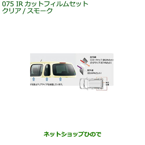純正部品ダイハツ ミラ ココアIRカットフィルムセット(クリアタイプ)※純正品番 08230-K2032【L675S L685S】075|ネットショップひので