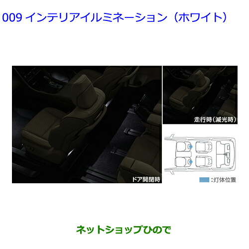 0852B-58040 ●◯純正部品 トヨタ アルファード インテリアイルミネーション(ホワイト)リヤ AAHH40W AAHH45W AGH40W AGH45W