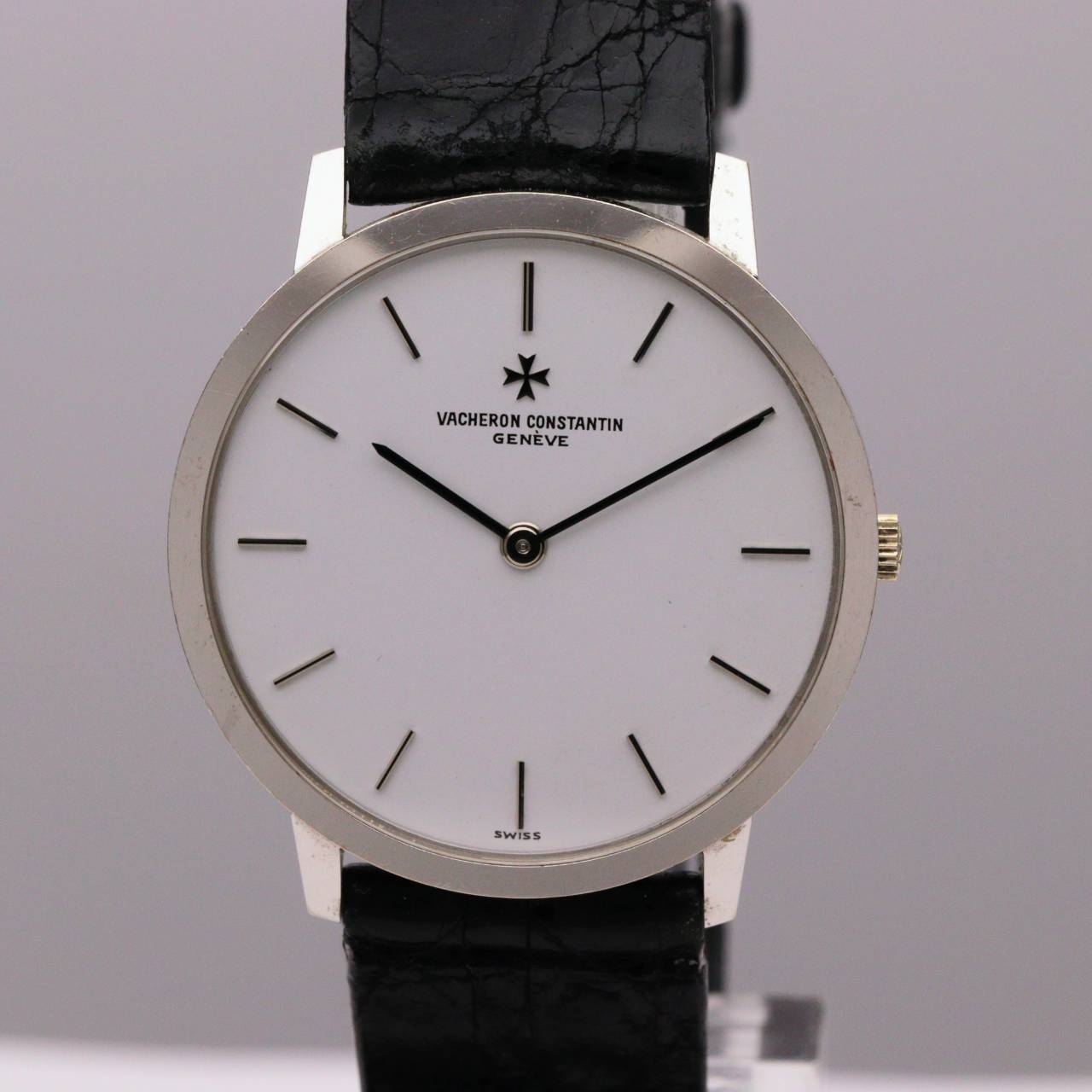 【中古】ヴァシュロン・コンスタンタン ラウンド2針 腕時計 メンズ 手巻き ホワイト｜HINODE Watch