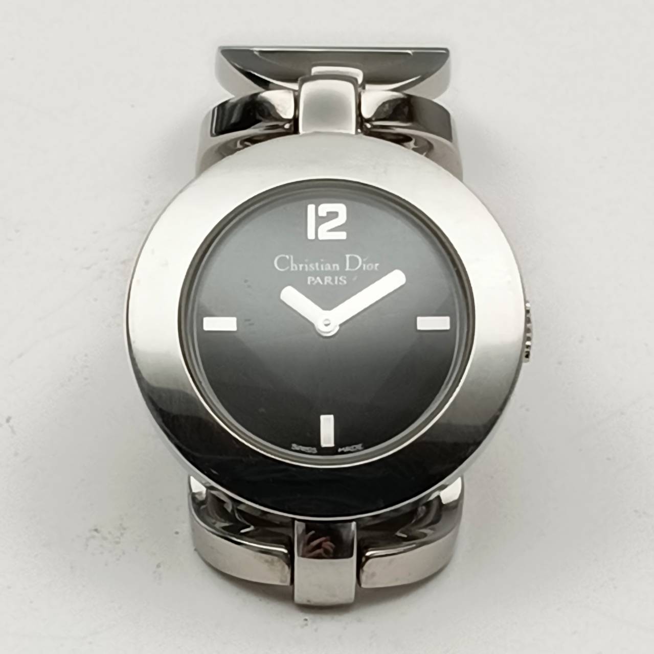 【中古】クリスチャン・ディオール マリスラウンド 腕時計 レディース クォーツ ブラック|HINODE Watch