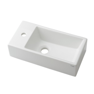 洗面所 カクダイ　493-159　壁掛洗面器 493-159｜カクダイ洗面器単品[壁掛式][角形]