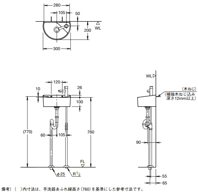 毎日激安特売で 営業中です LIXIL INAX トイレ用狭小手洗シリーズ手洗タイプ 丸形 #BW1 gateware.com.br