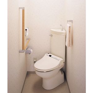 TOTO（トートー）コンパクトリモデルトイレ便器和式便器改修用便器・コーナータイプ手洗付　床排水CS510BM+SS511BABFS+HP430-1/-7｜日の出ショッピングサイト 65,780円