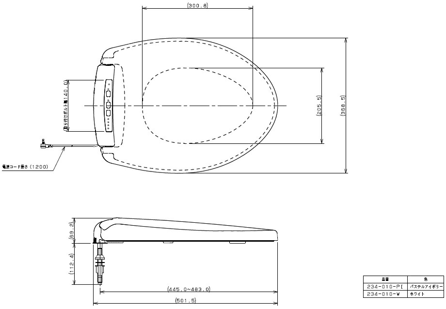 しないでく カクダイ 前丸暖房便座 ホワイト 234-010-W [トイレ 便器 便座] ミナト電機工業 - 通販 - PayPayモール サイズ -  shineray.com.br