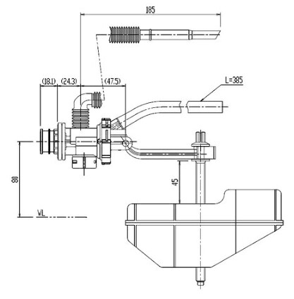 LIXIL(INAX) ボールタップ//アメージュC(ECO6) TF-C180BU-20 6,768円