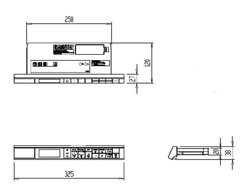 LIXIL(INAX) インテリアリモコン（EA21グレード用） 354-1563B