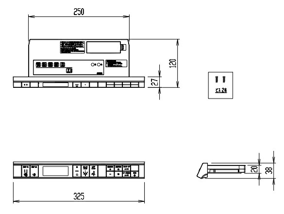 LIXIL（INAX）インテリアリモコンキット　354-1754-MSET