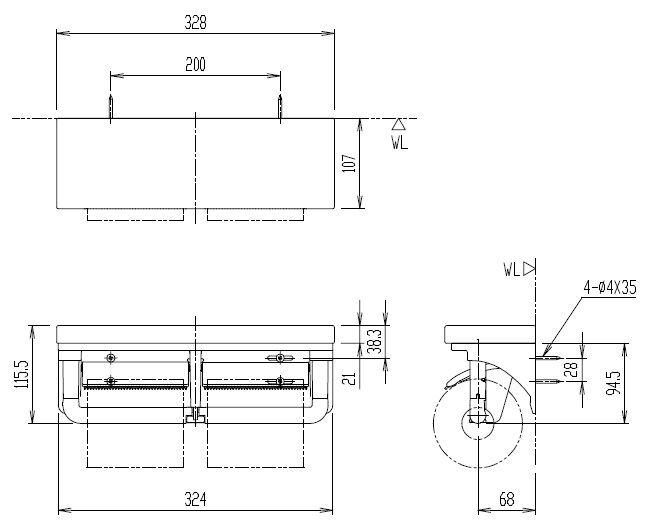 出色 LIXIL INAX 棚付2連紙巻器CF-AA64KU www.rh-cleaning.sk