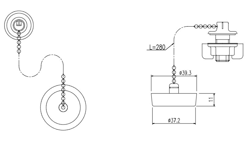 低価格化 LIXIL INAX 鎖付ゴム栓H-261 amazingimoveis.com.br