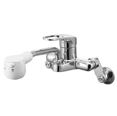 SANEI(三栄水栓)シングル切替シャワー混合栓//一般地用K27CM-W|日の出ショッピングサイト
