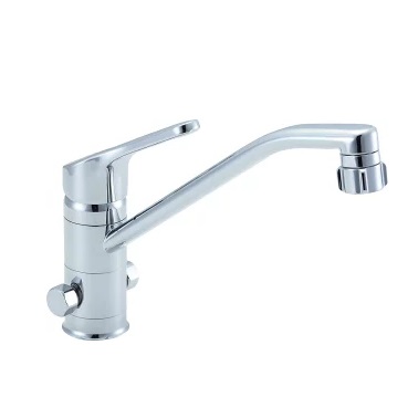 楽天市場】キッチン用 台付 吐水口引出式 ハンドシャワー付シングル