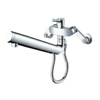 TOTO(トートー) 壁付シングル混合水栓 (エコシングル、浄水カートリッジ内蔵、 　ハンドシャワー) TKS05318J