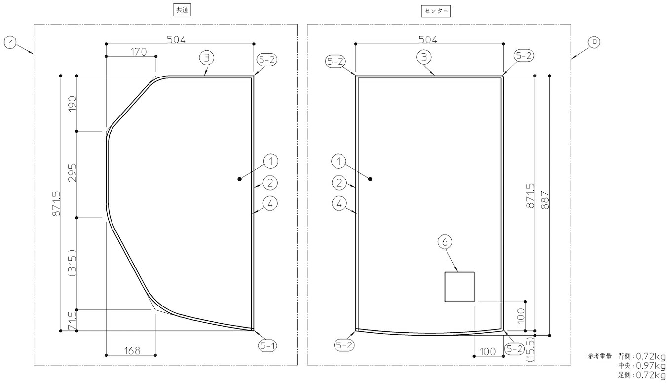 TOTO(トートー)　 風呂フタ　3枚 AFKKS80023KSAA31W