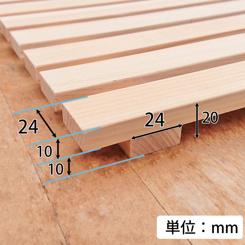 楽天市場 国産ひのき ペットケージ用すのこｌサイズ 幅 900mm 奥行き 600mm オーダーメイド 紀州ひのきや