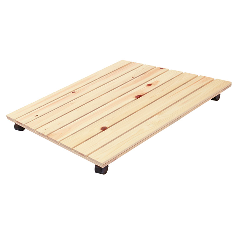 キャスター付き添い人 すのこ 大きさ 75cm×75珊 国産 ひのき ocs75-06 スノコ 押入れ 納める 収納家具 キャスター 巻き付き添い人 ヒノキ 桧 檜 すのこにキャスター 紀州ひのきや