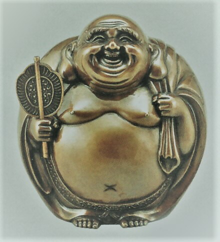 楽天市場】布袋様の置物 月見布袋10号 高岡銅器 送料無料 : 美術工芸の檜屋