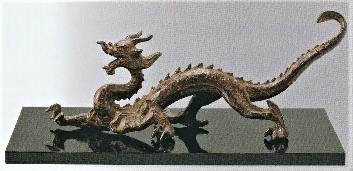 楽天市場】辰の置物 薫風(純銀製) 大森孝志作品 高岡銅器の縁起干支 龍