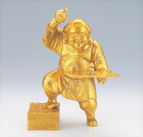 宝くじ大黒 大黒さまの置物 高岡銅器の置物 送料無料