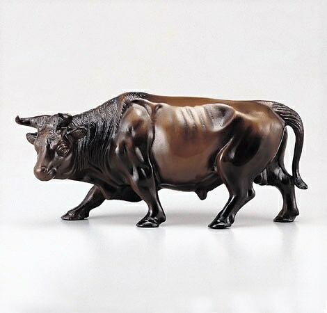 高岡銅器　置物　立牛童子 牛の置物 立牛童子 13号 高岡銅器の置物／送料無料 : 檜屋美術館
