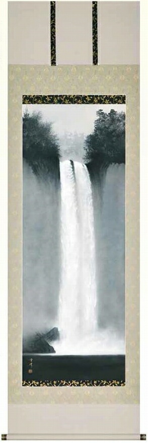 真作/杉渓六橋/瀑布図/瀧図/桐共箱付/布袋屋掛軸HD-992 楽天市場】山水画・滝の掛け軸 瀑聲 美濃正堂作品 高級桐箱付 : 美術