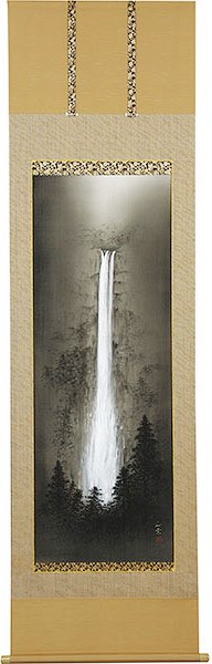 掛け軸　蝶　二重箱 楽天市場】掛け軸 掛軸（かけじく）瀑聲 （美濃 正堂）＜太巻二重箱