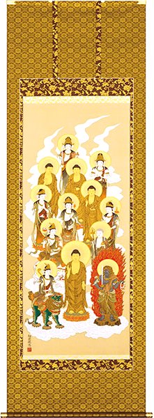 楽天市場】聖蓮華 仏画の掛け軸 極楽浄土の世界 聖蓮華の掛け軸 高級桐