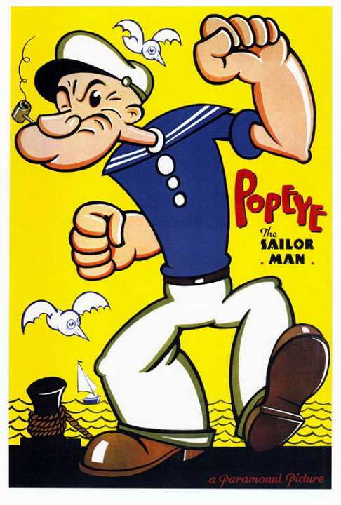 アメリカンキャラクター　ポパイ 楽天市場】【送料無料】ポパイ【Popeye】ポスター！アメリカ〜ン