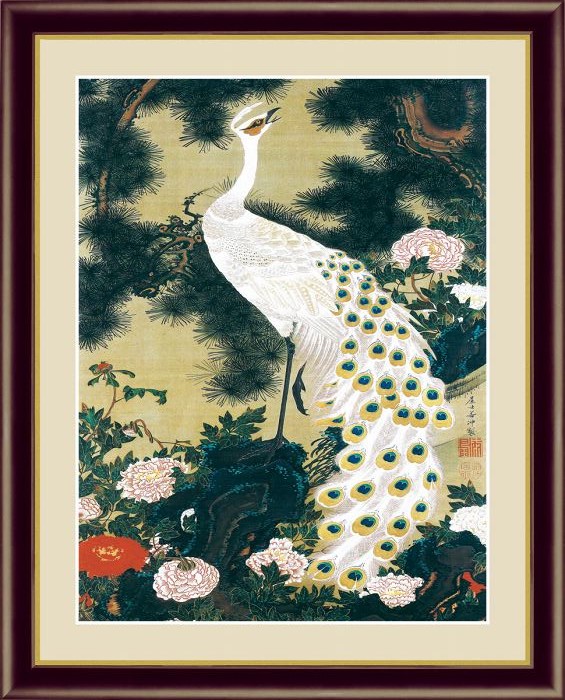 楽天市場】薔薇文鳥 円山応挙作品 F6サイズ 高精細巧芸画 額装作品