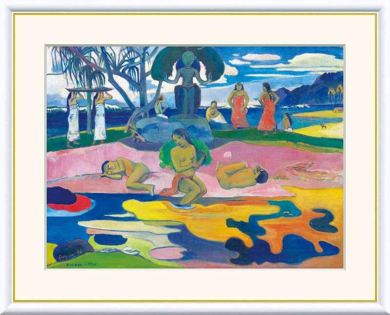 マナハ・ノ・アトゥア：神の日 ポール・ゴーギャン作品 F8サイズ 工芸美術画 額装作品 14,850円