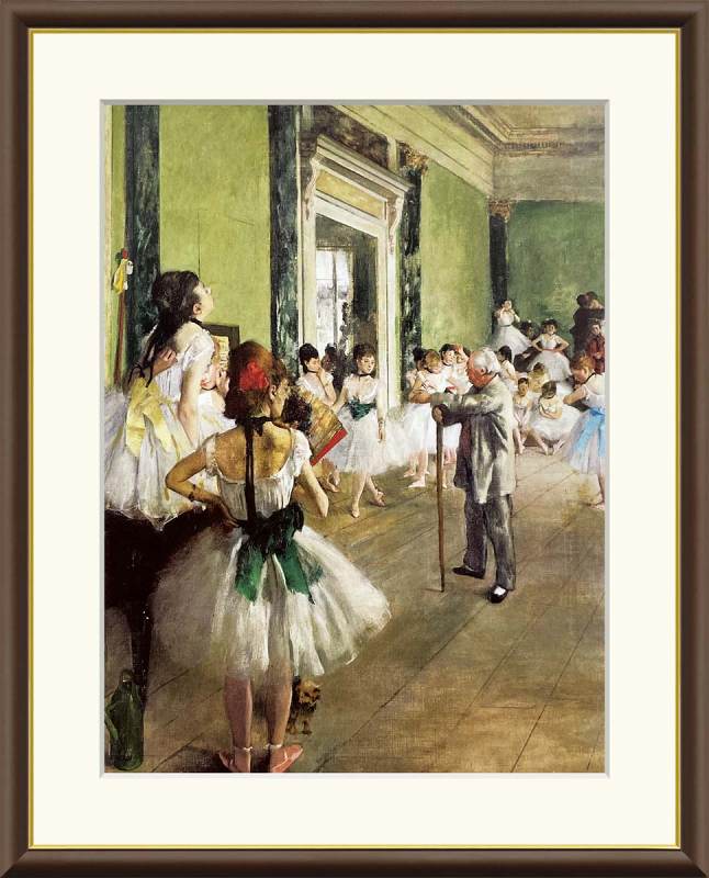 ダンスのレッスン エドガー・ドガ作品 F8サイズ 工芸美術画 額装作品 14,850円